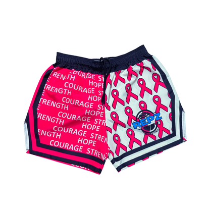 BREAST CANCER AWARENESS SHORTS