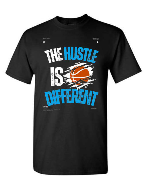 The Hustle Hit Different Tee (blue)