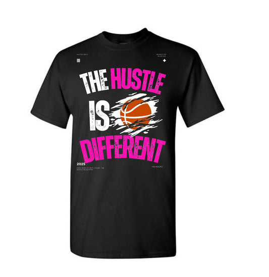 The Hustle Hit Different Tee (pink)